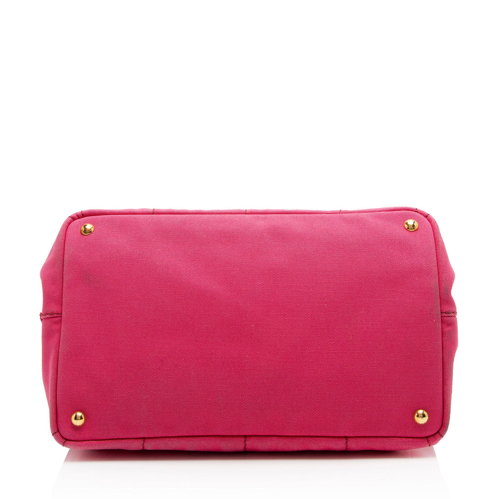 Prada Canapa Logo Shopping Tote (SHF-TjCWSj)