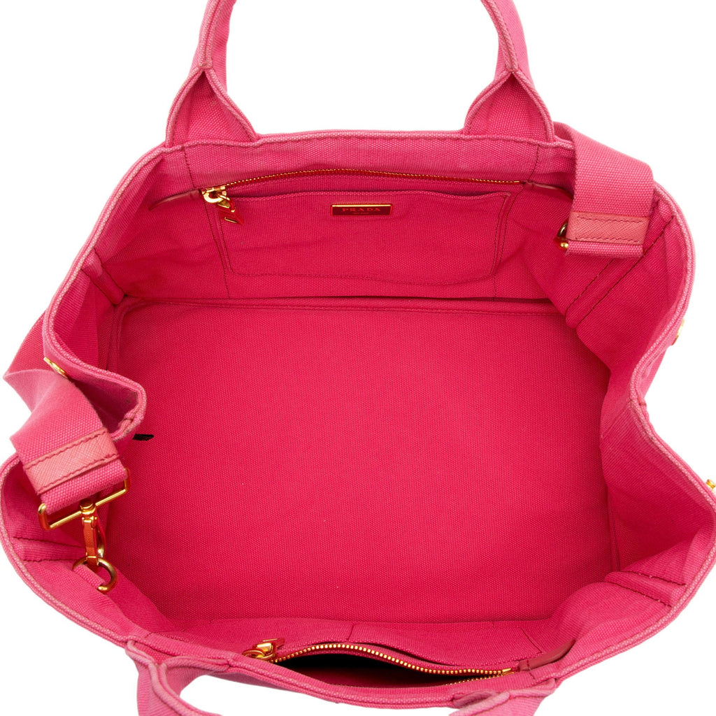 Prada Canapa Logo Shopping Tote (SHF-TjCWSj)