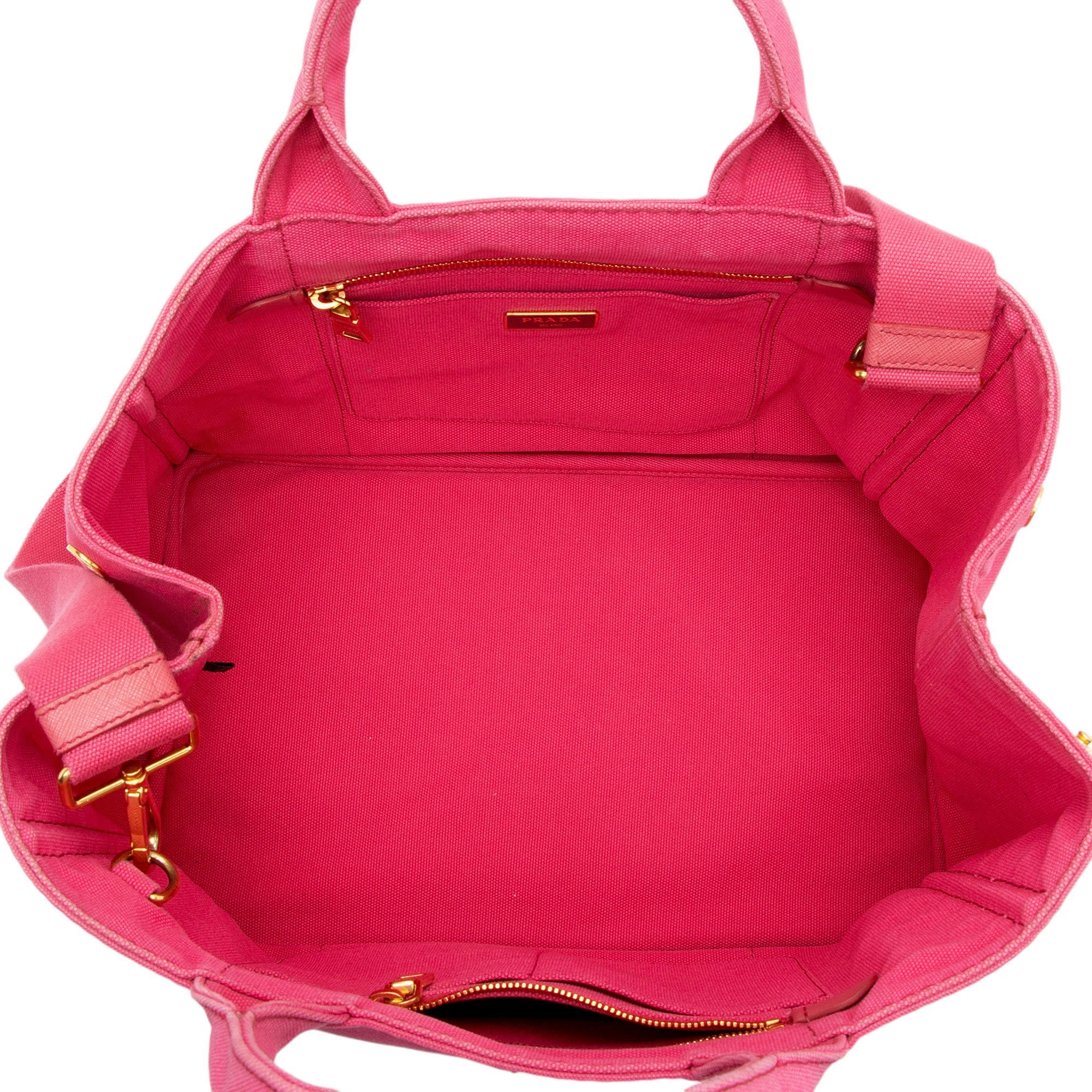 Prada Canapa Logo Shopping Tote (SHF-TjCWSj)