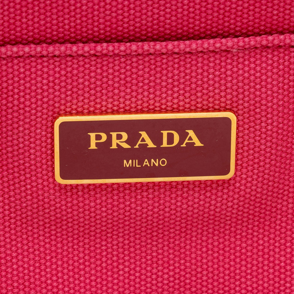 Prada Canapa Logo Shopping Tote (SHF-TjCWSj)