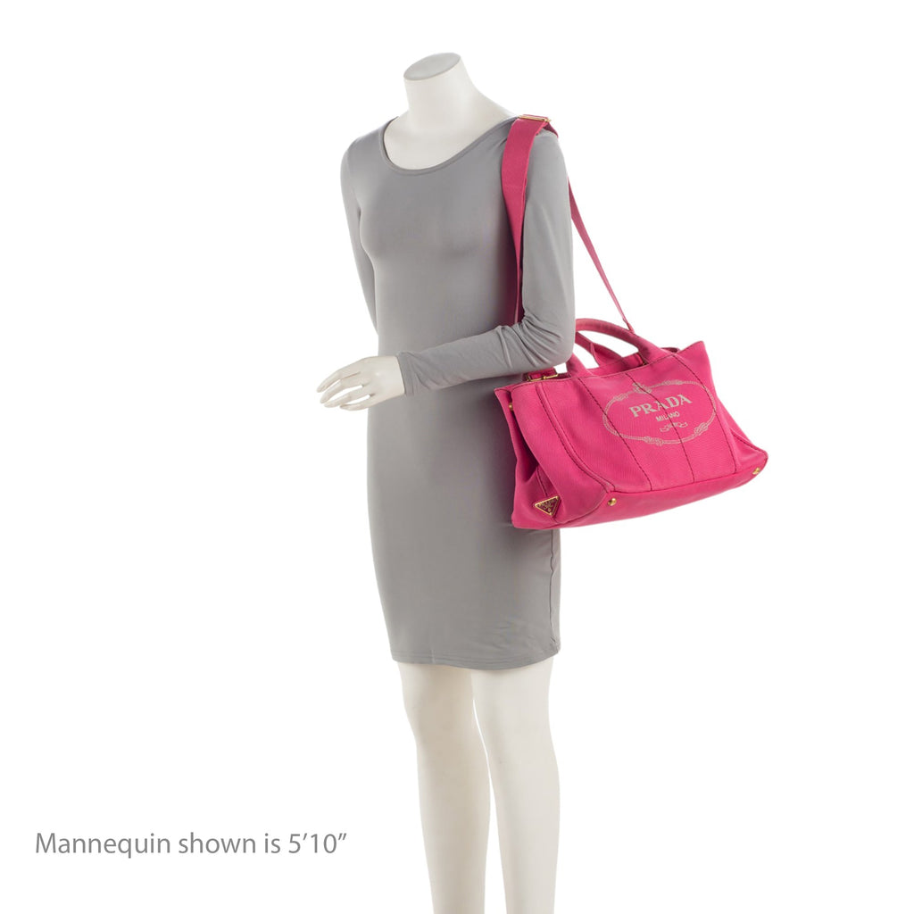 Prada Canapa Logo Shopping Tote (SHF-TjCWSj)