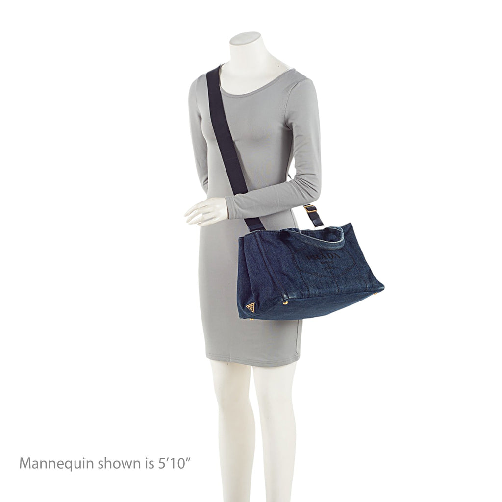Prada Canapa Logo Shopping Tote (SHF-EaCNS9)