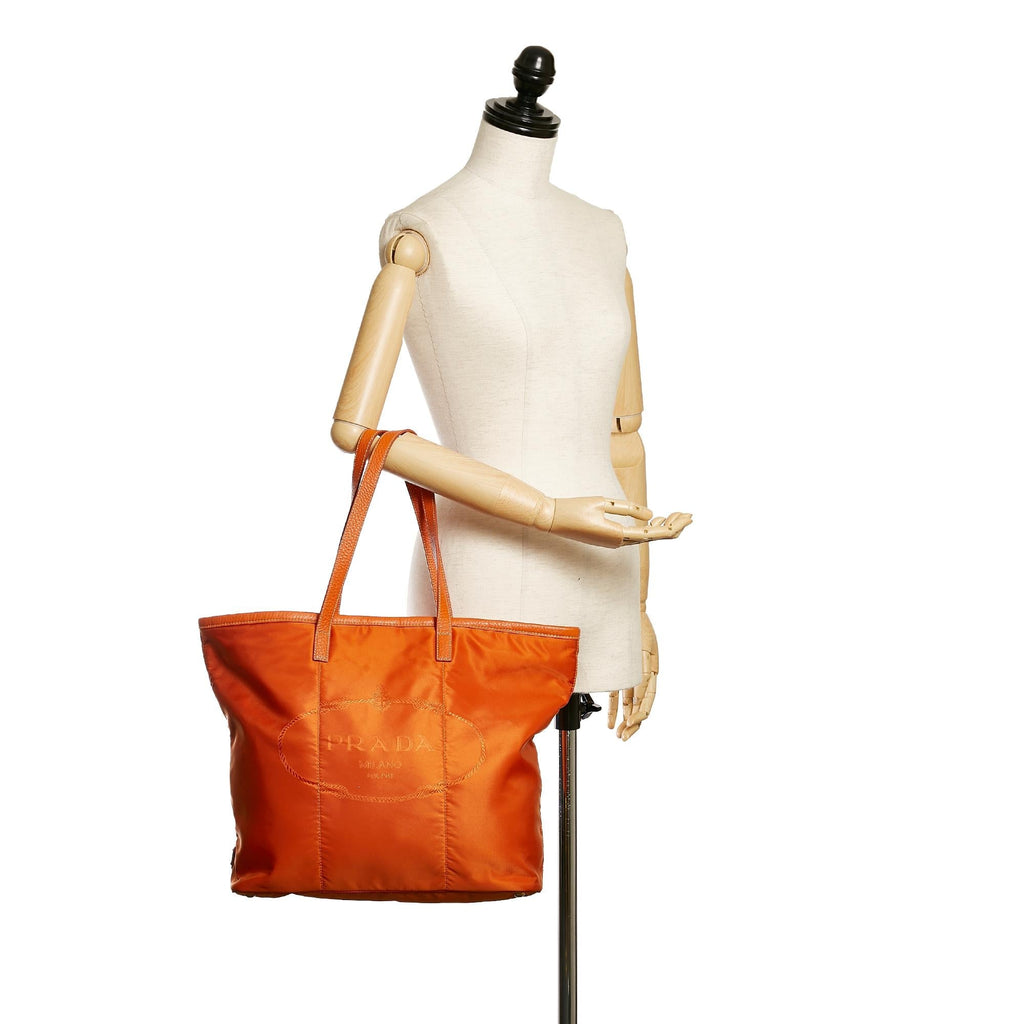 Prada Canapa Logo Tessuto Tote Bag (SHG-37309)
