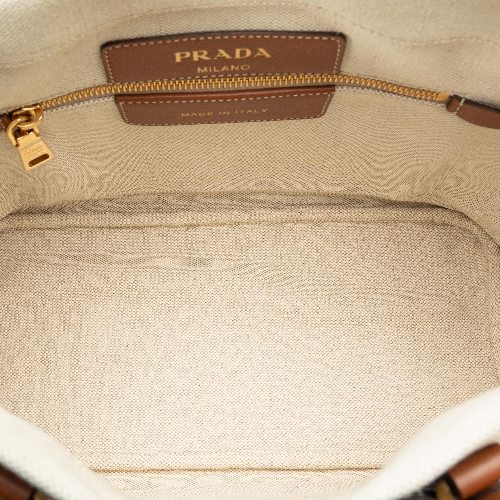 Prada Canapa Logo Tote Bag (SHG-ONkbKJ)
