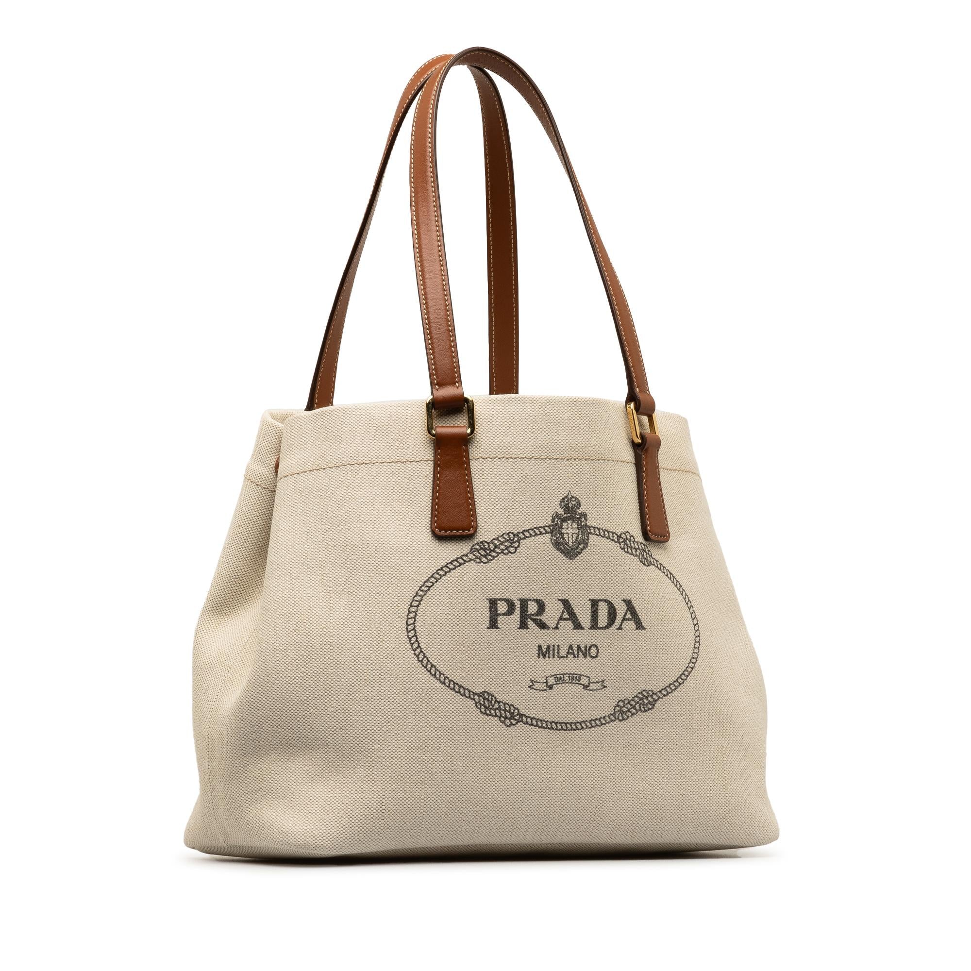 Prada Canapa Logo Tote Bag (SHG-ONkbKJ)