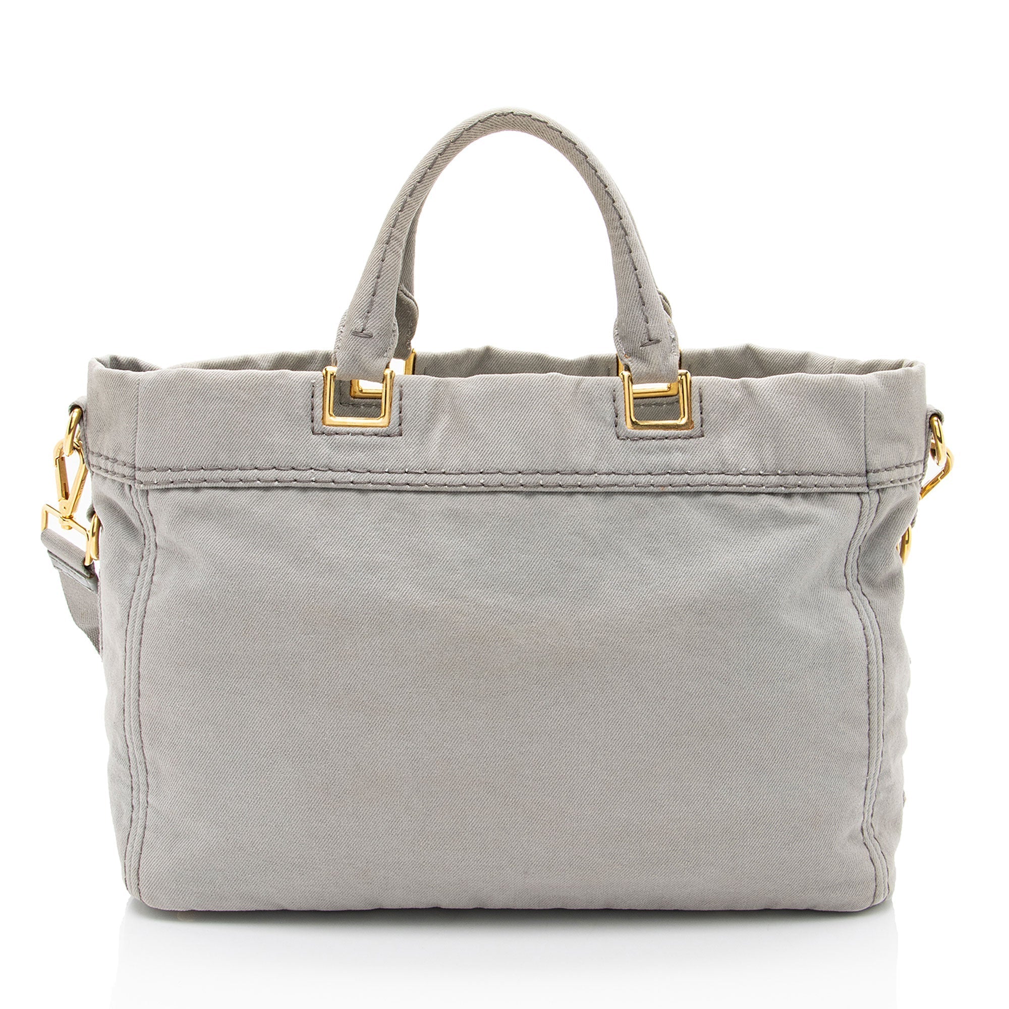 Prada Canapa Logo Weekender Tote