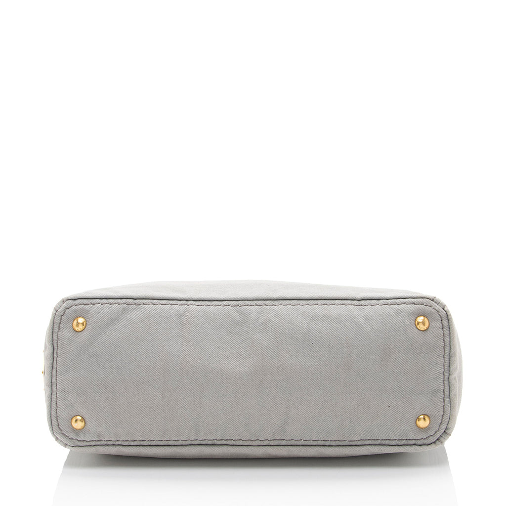 Prada Canapa Logo Weekender Tote