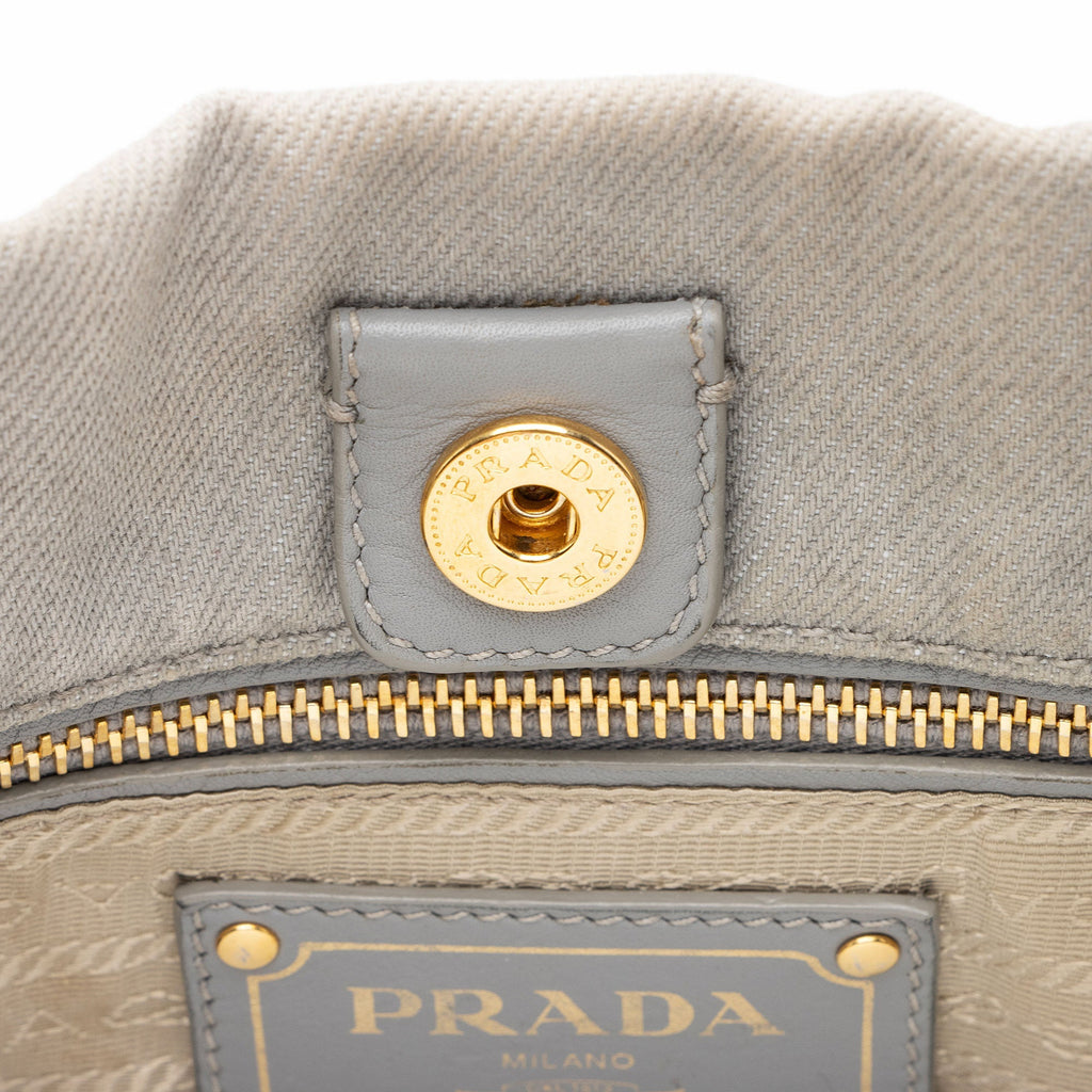 Prada Canapa Logo Weekender Tote