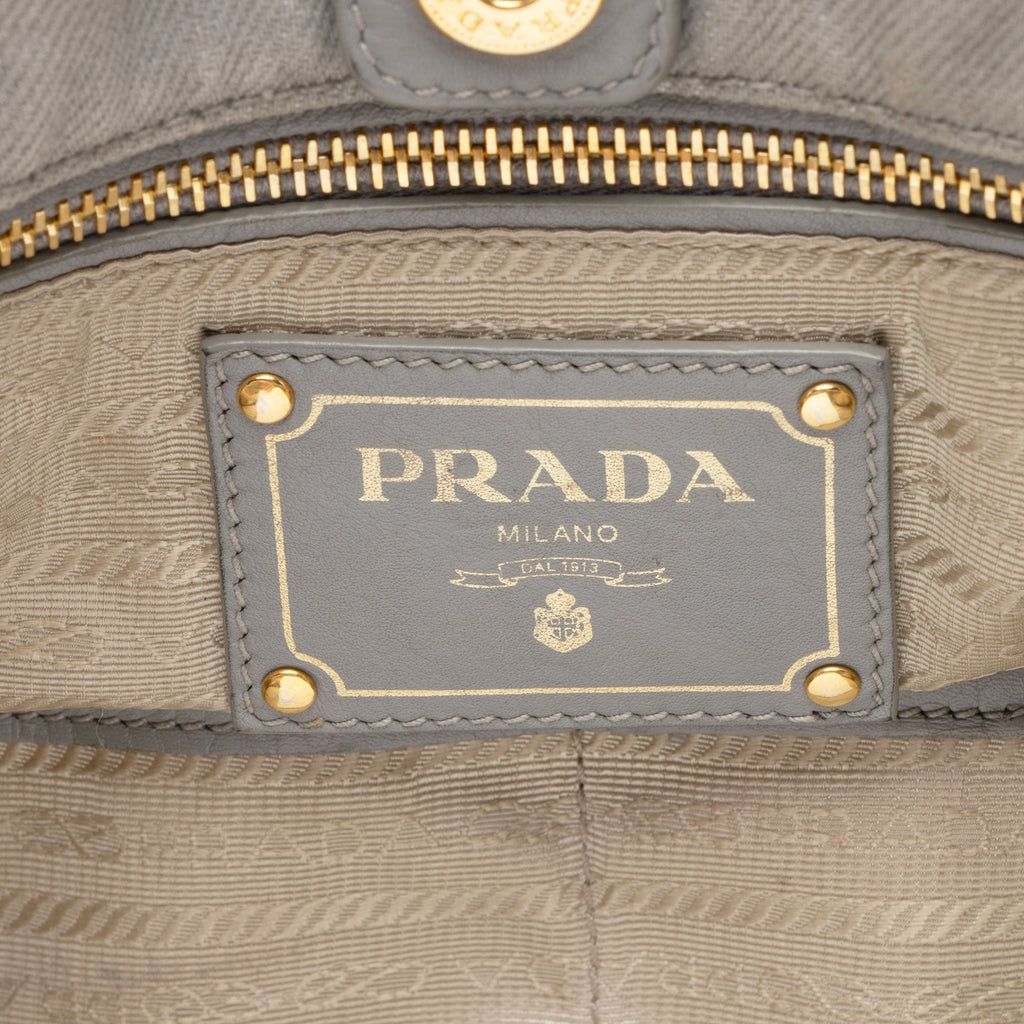 Prada Canapa Logo Weekender Tote