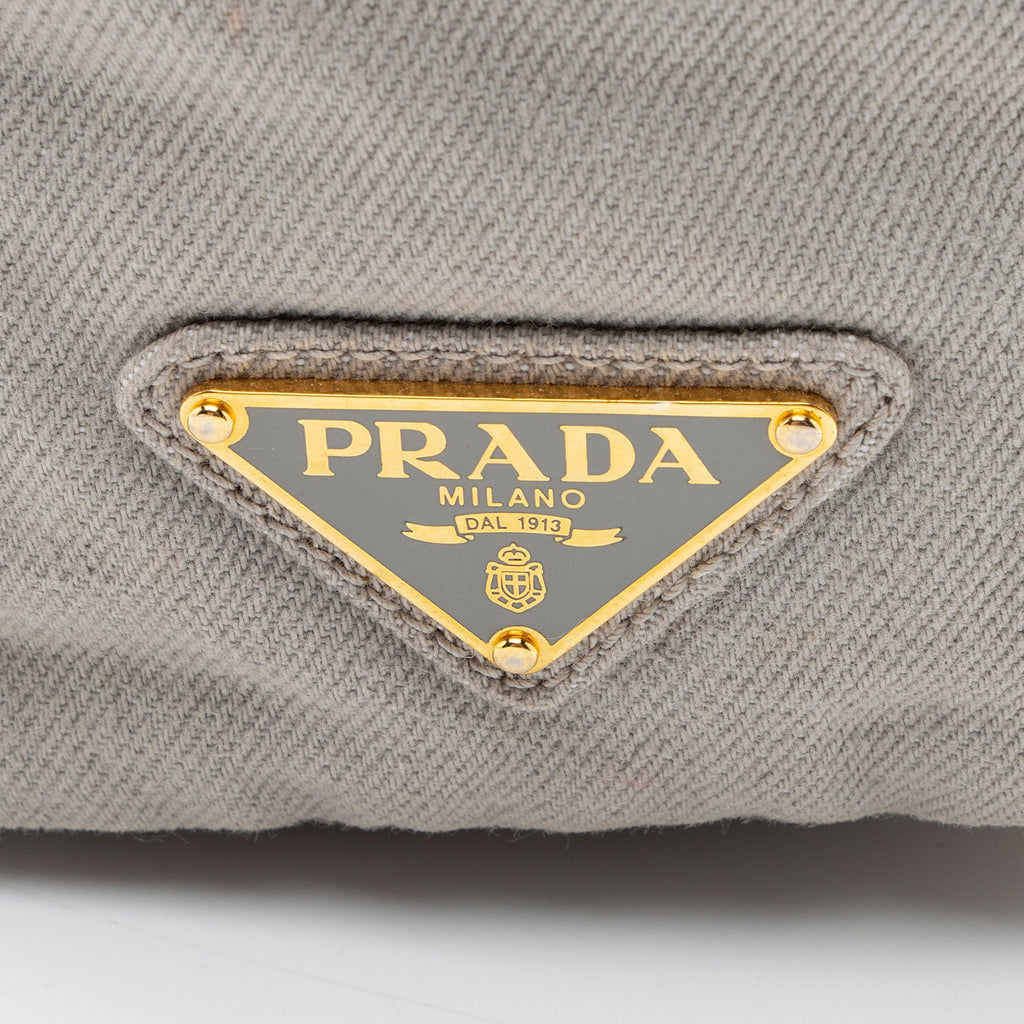 Prada Canapa Logo Weekender Tote