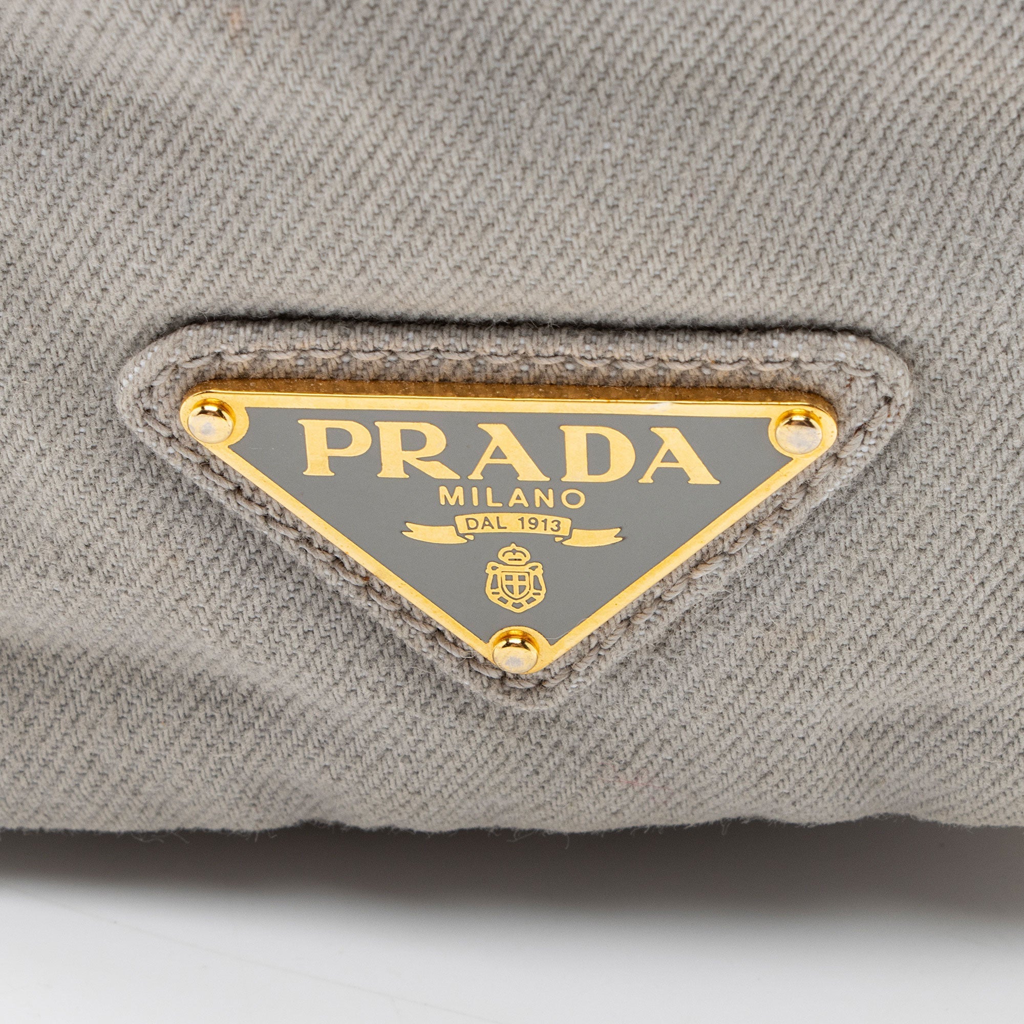 Prada Canapa Logo Weekender Tote