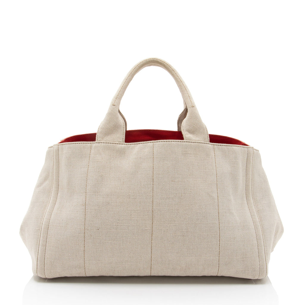 Prada Canapa Mistollino Floral Tote (SHF-pjKNcp)