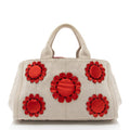 Prada Canapa Mistollino Floral Tote (SHF-pjKNcp)