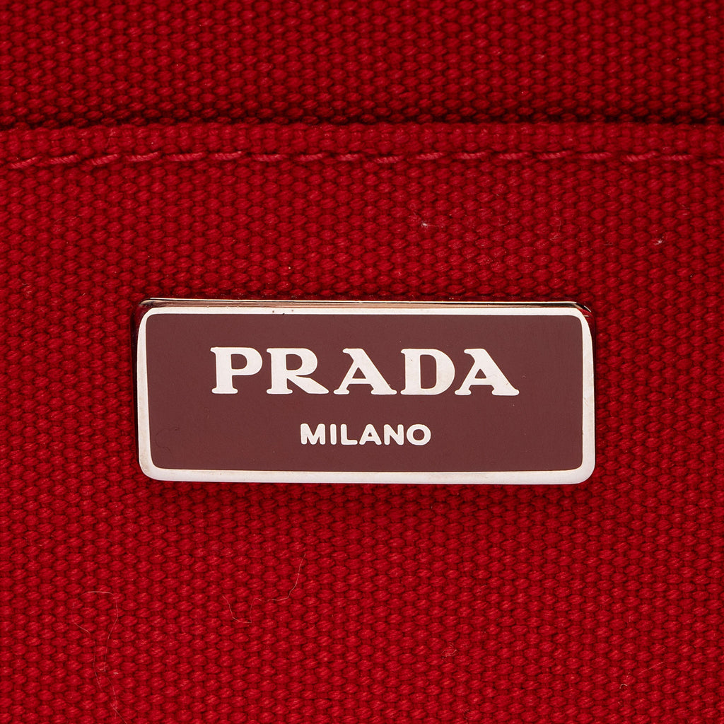 Prada Canapa Mistollino Floral Tote (SHF-pjKNcp)