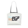 Prada Canapa Racing Logo Shopping Canvas Tote Bag (SHG-31191)