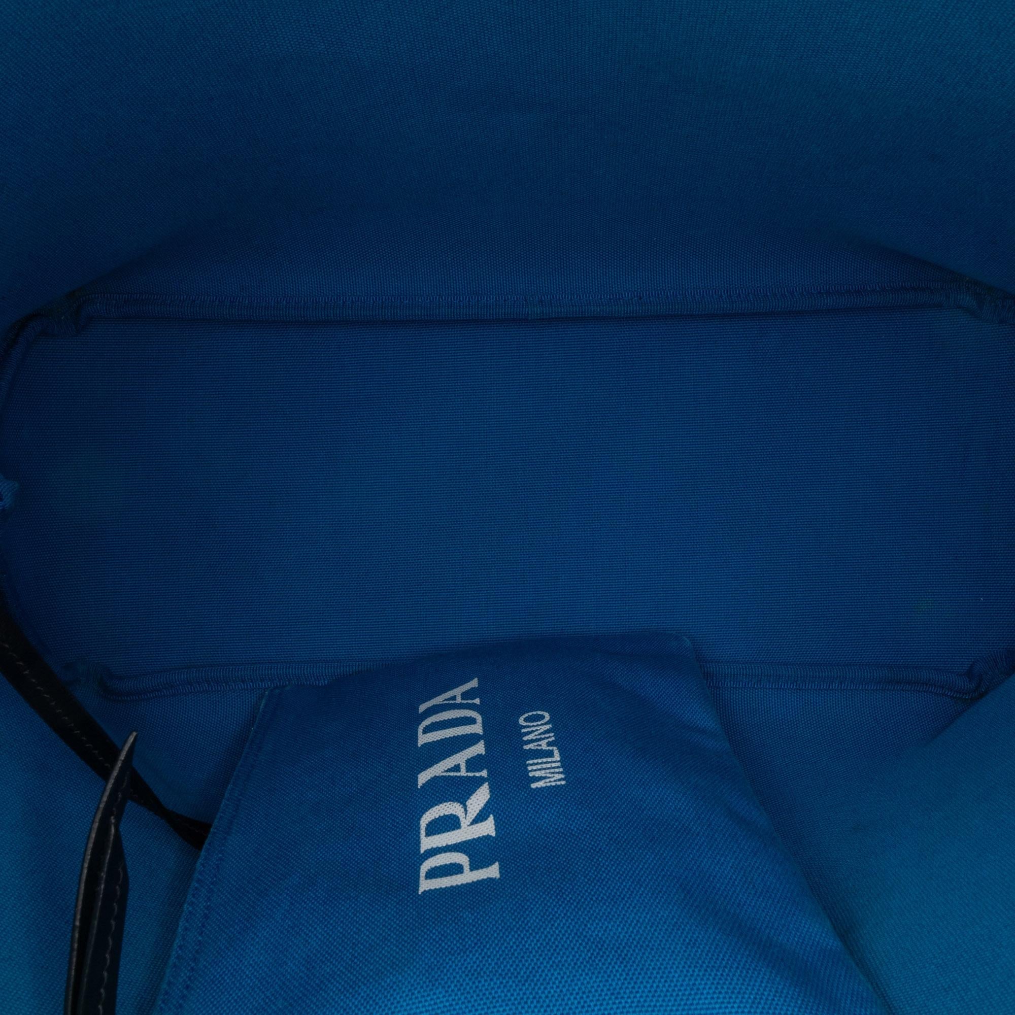 Prada Canapa Racing Logo Shopping Tote