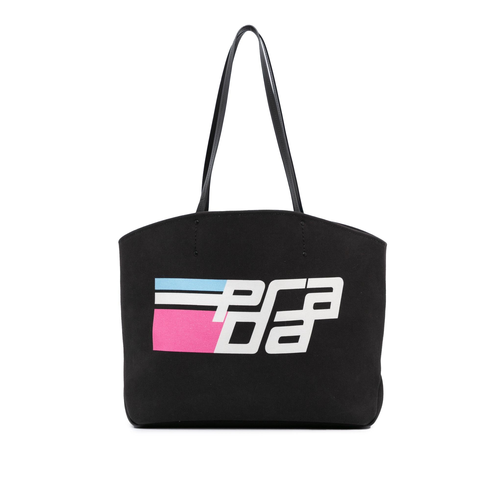 Prada Canapa Racing Logo Shopping Tote