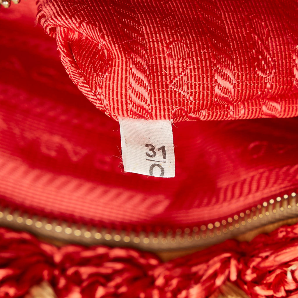 Prada Canapa Raffia Tote (SHG-NT0fM9)