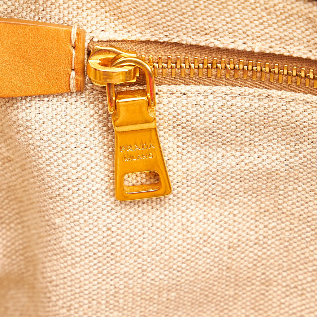 Prada Canapa Righe Stripe Tote Bag (SHG-27071)