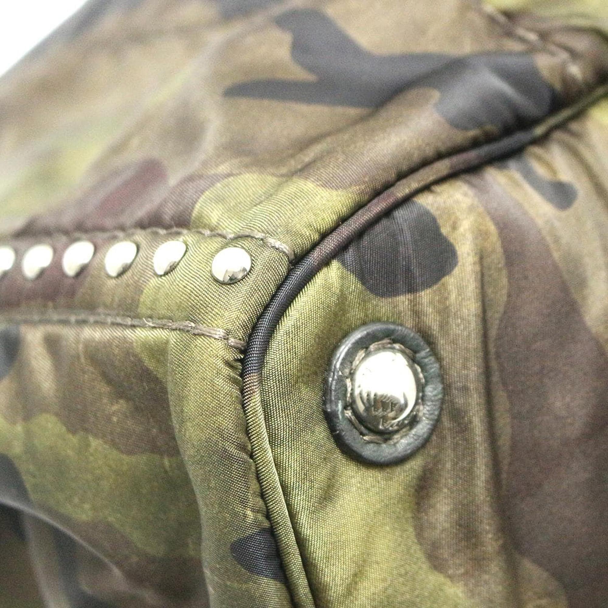 Prada Canapa Studded Camouflage Tote (SHG-GSj4ov)