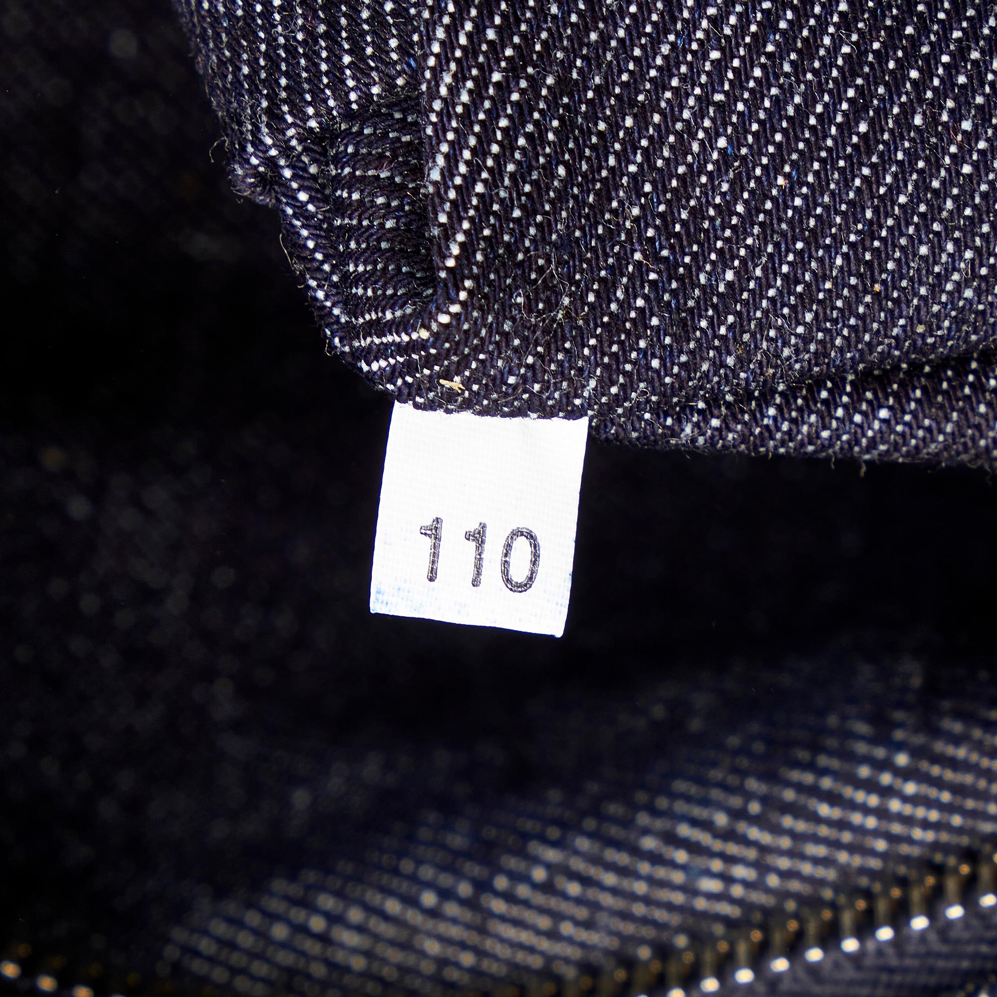 Prada Canapa Studded Denim Tote Bag (SHG-26862)