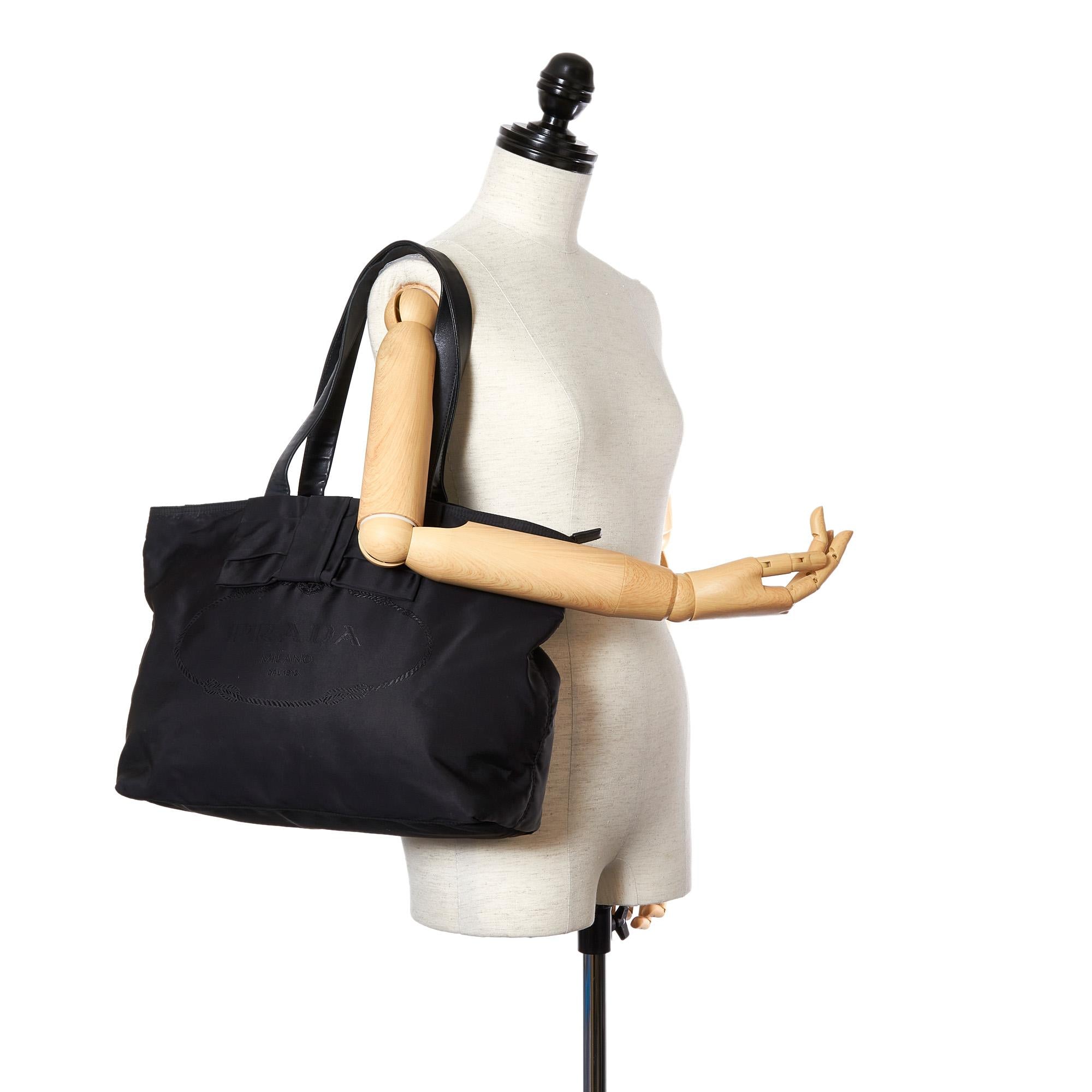 Prada Canapa Tessuto Tote Bag (SHG-22274)