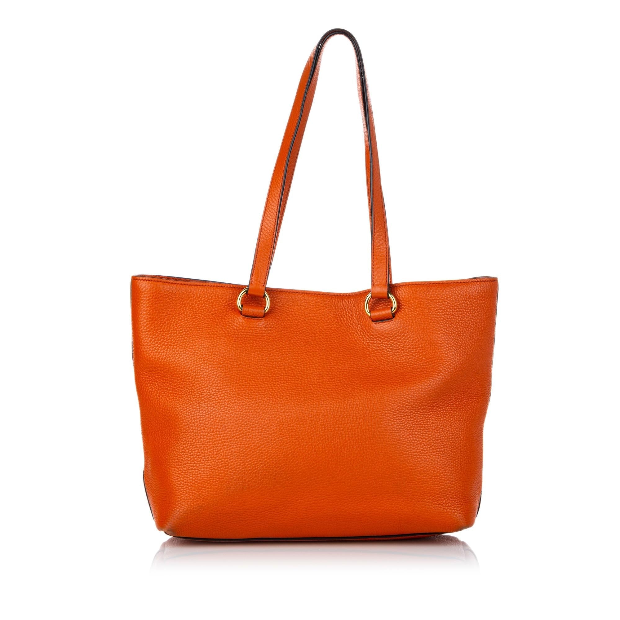 Prada Canapa Vitello Daino Tote Bag (SHG-37584)
