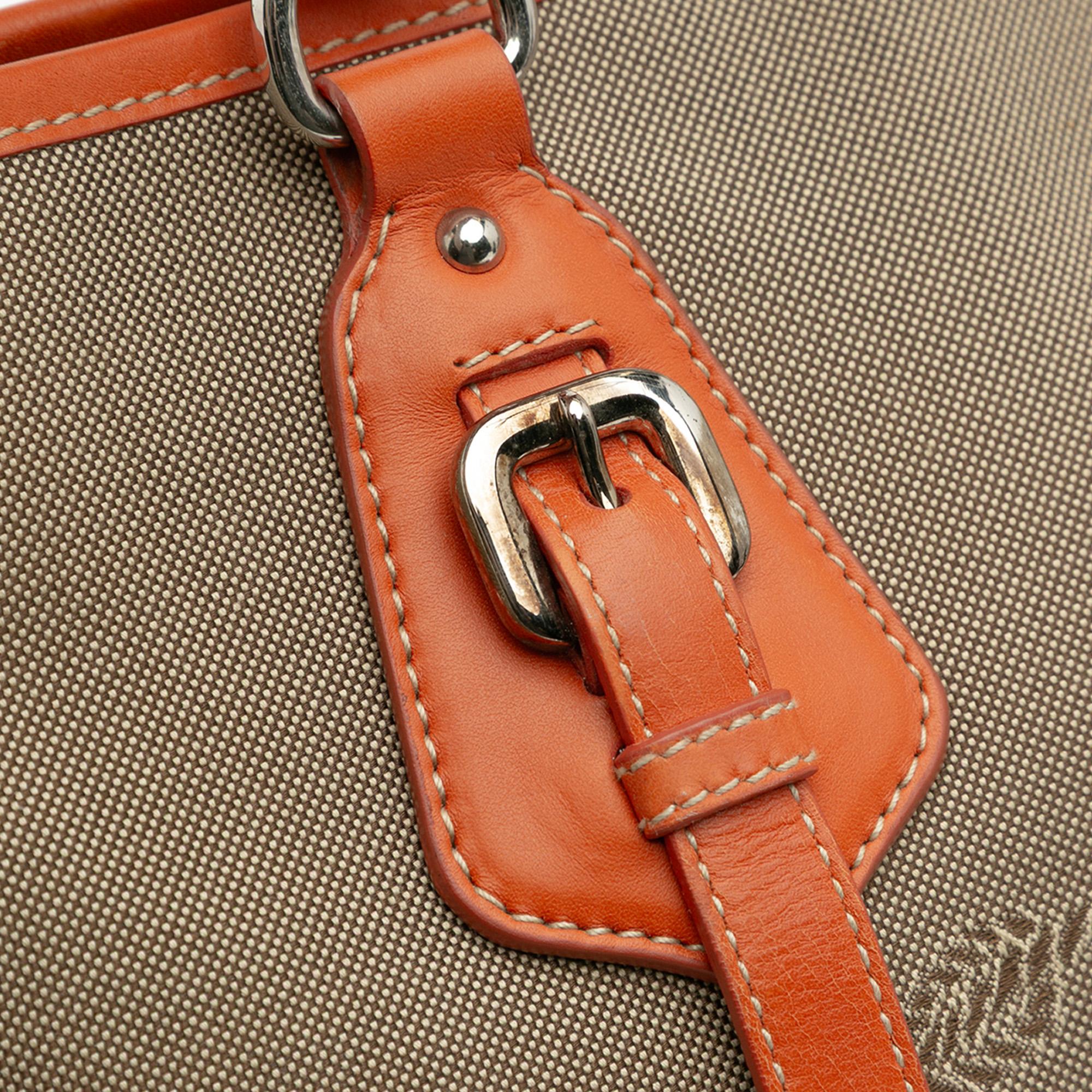 Prada Canvas Canapa Logo Convertible Tote