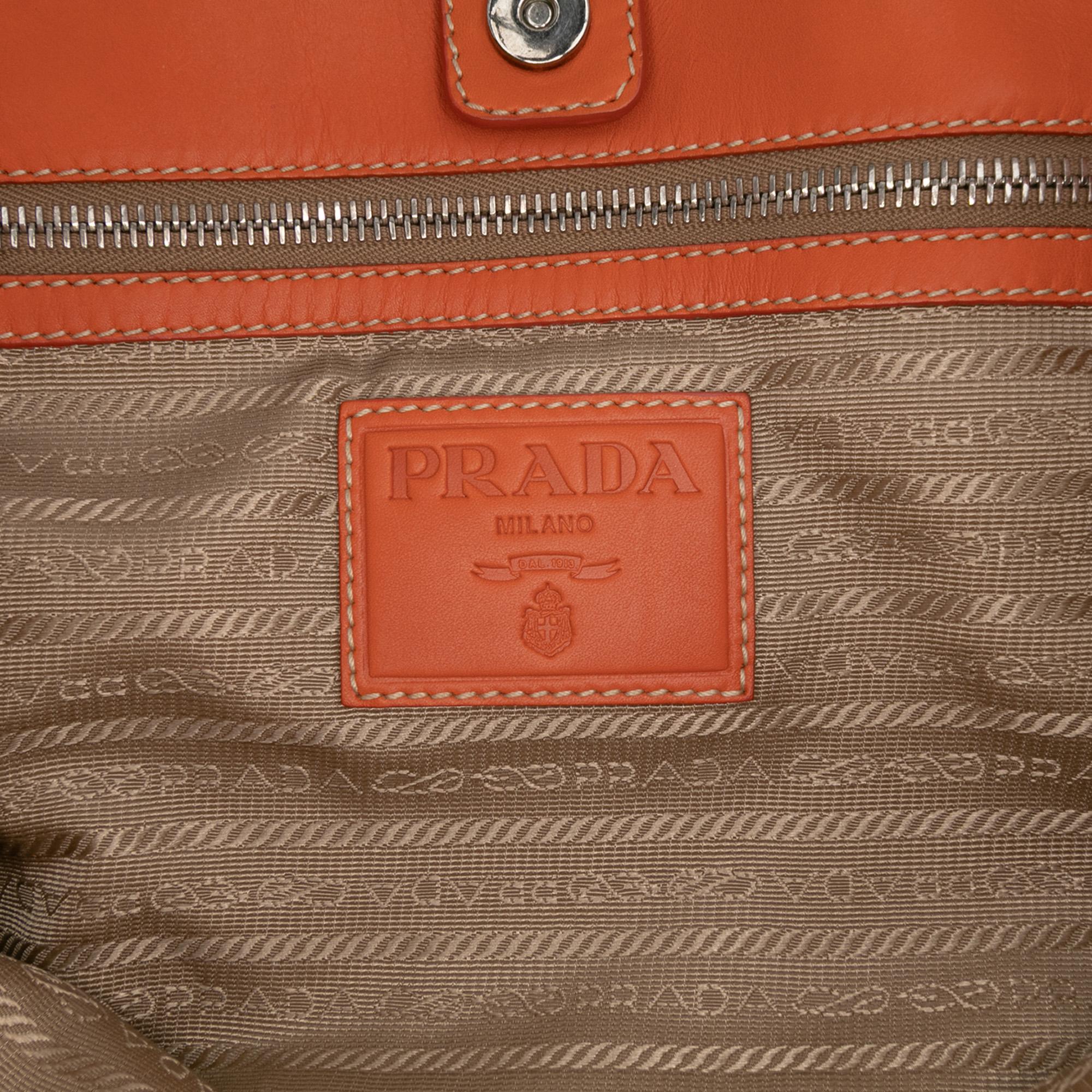Prada Canvas Canapa Logo Convertible Tote