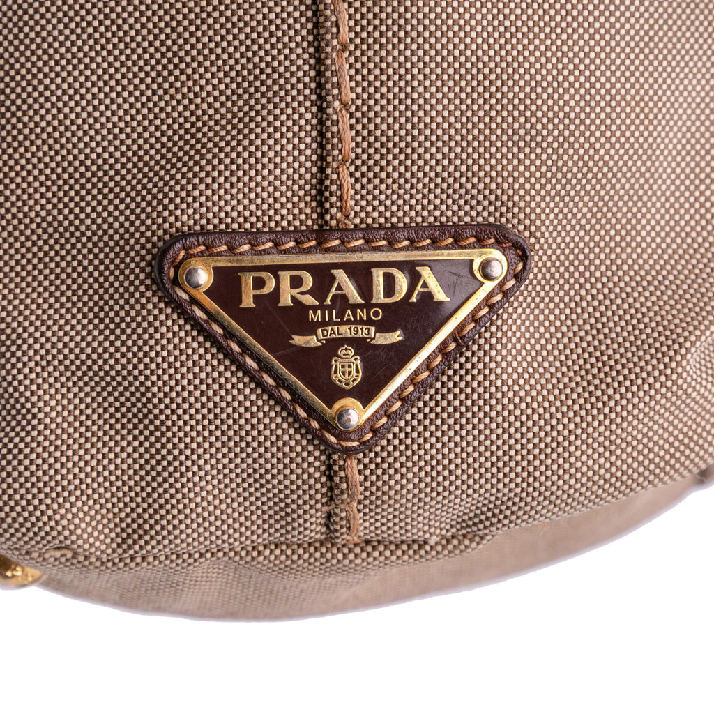 Prada Canvas Canapa Logo Tote