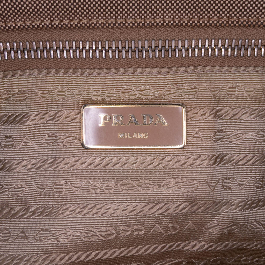 Prada Canvas Canapa Logo Tote