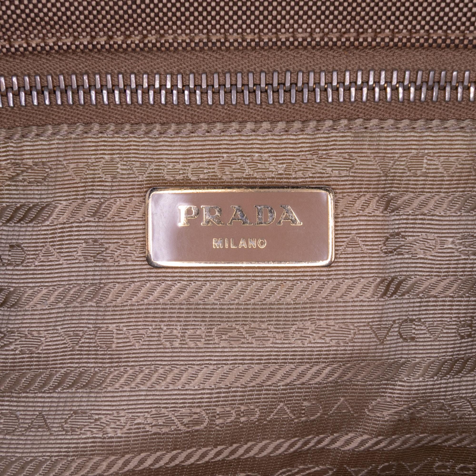 Prada Canvas Canapa Logo Tote