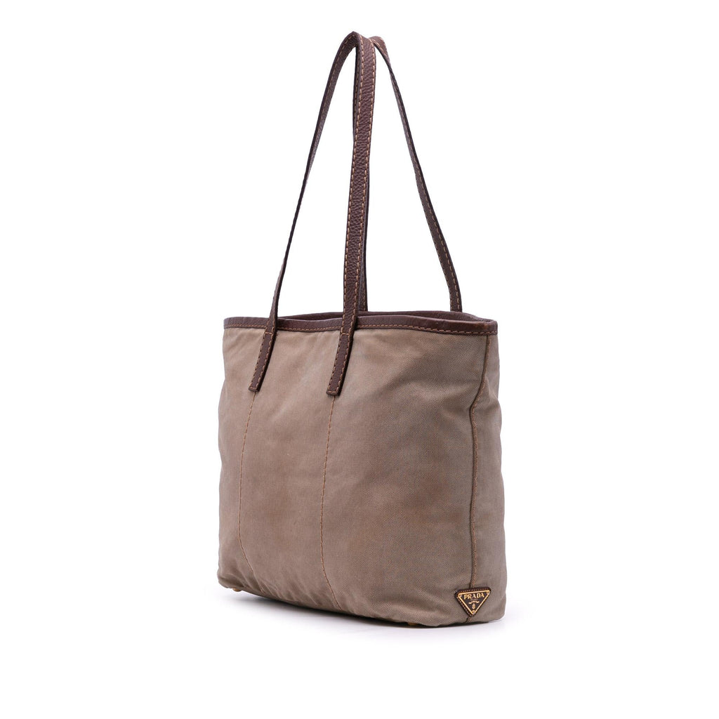 Prada Canvas Canapa Logo Tote