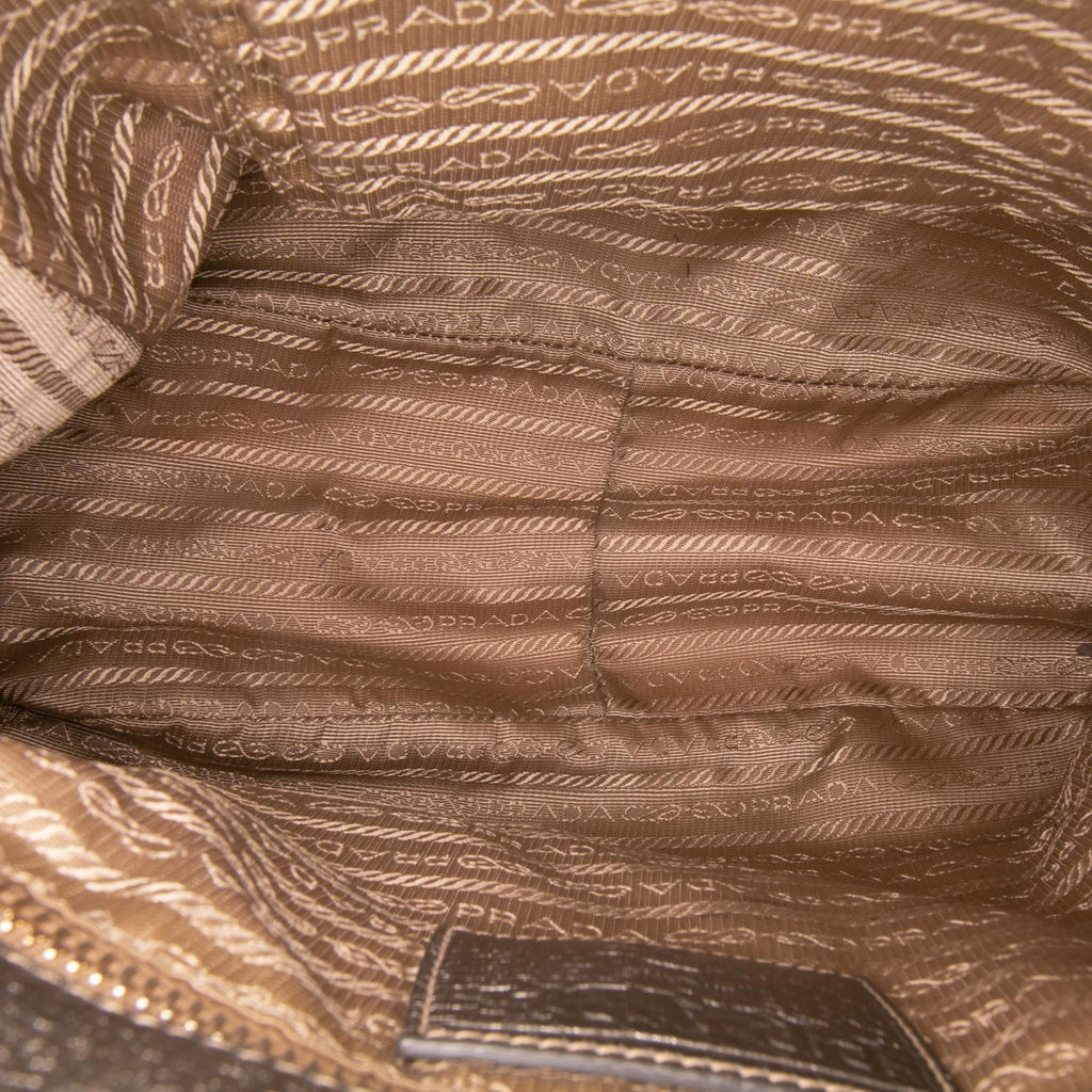 Prada Canvas Canapa Logo Tote