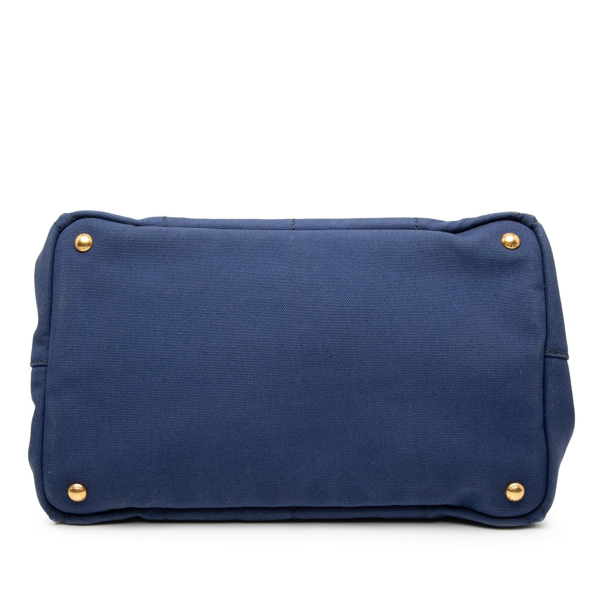 Prada Canvas Canapa Logo Tote