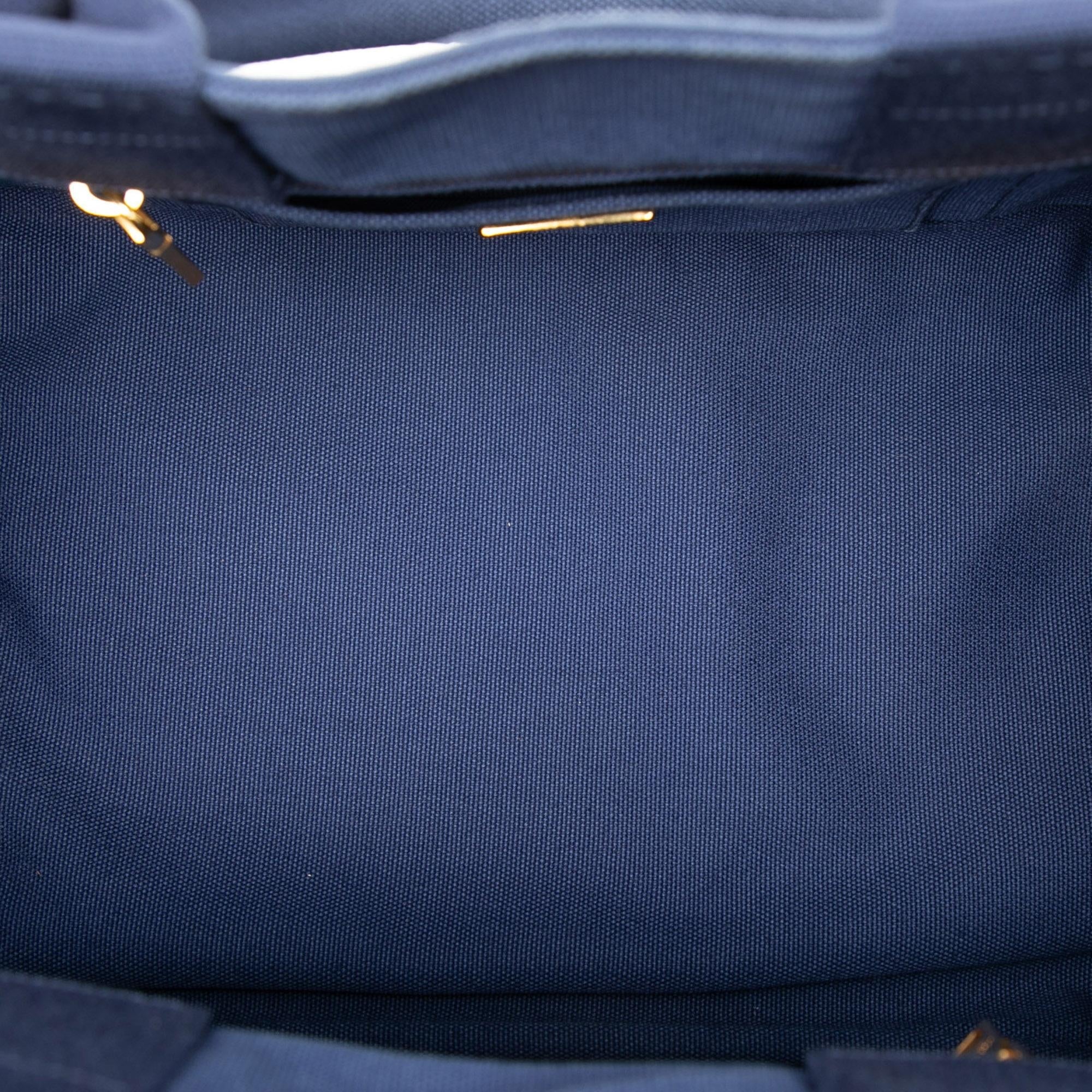 Prada Canvas Canapa Logo Tote