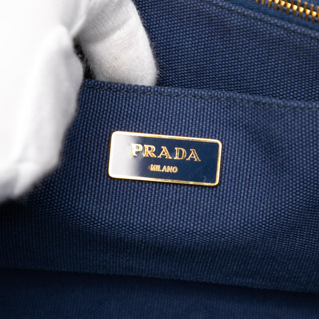 Prada Canvas Canapa Logo Tote