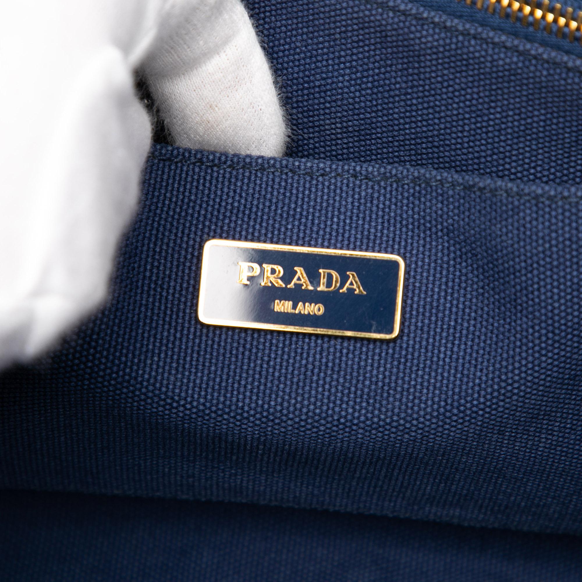 Prada Canvas Canapa Logo Tote
