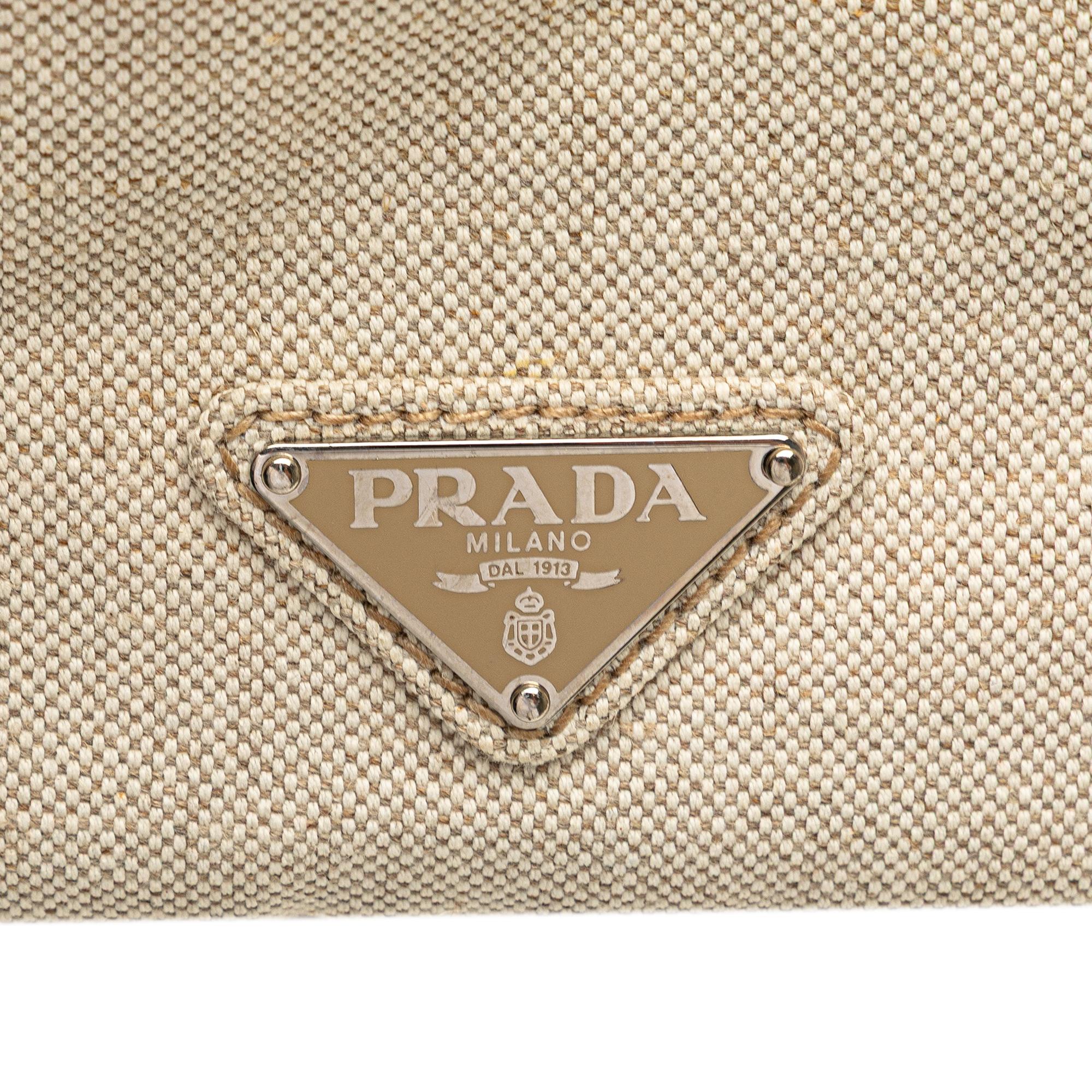 Prada Canvas Canapa Mistolino Tote