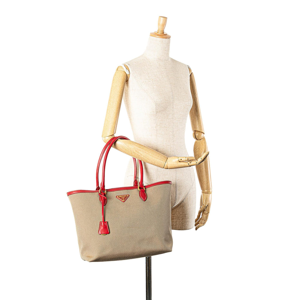 Prada Canvas Canapa Tote