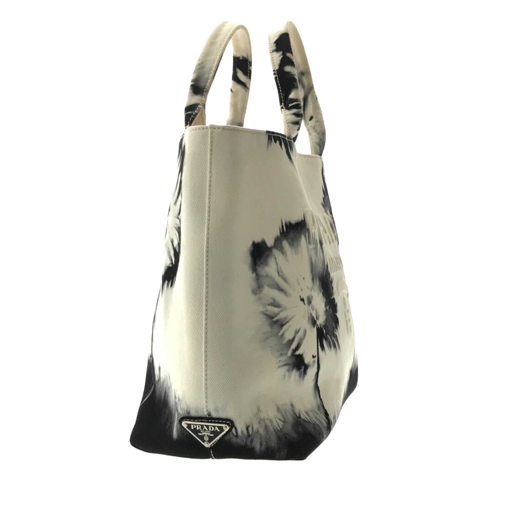 Prada Canvas Drill Tie Dye Tote (SHG-CJuz2E)