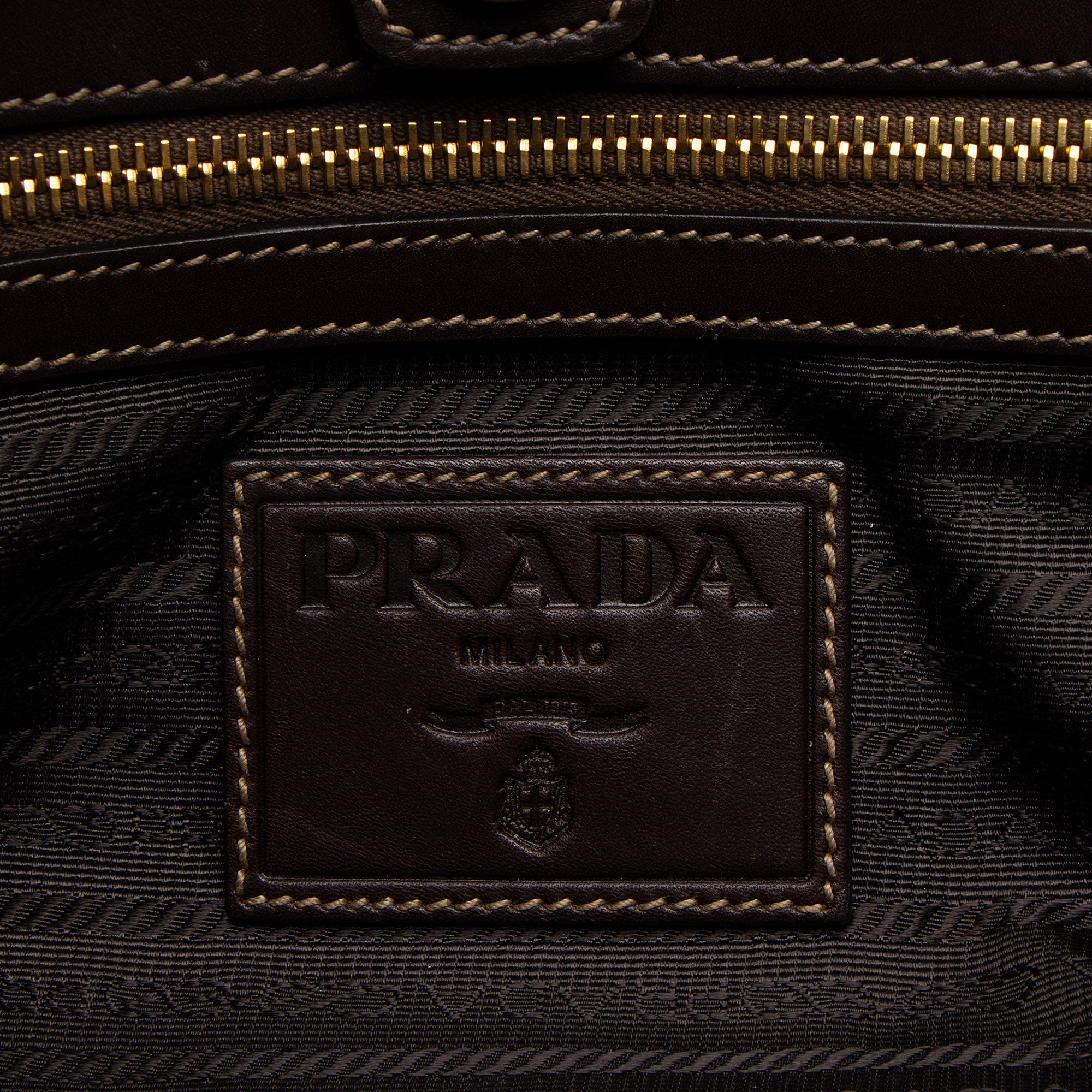 Prada Canapa Logo Belted Tote (SHF-zDMSqS)