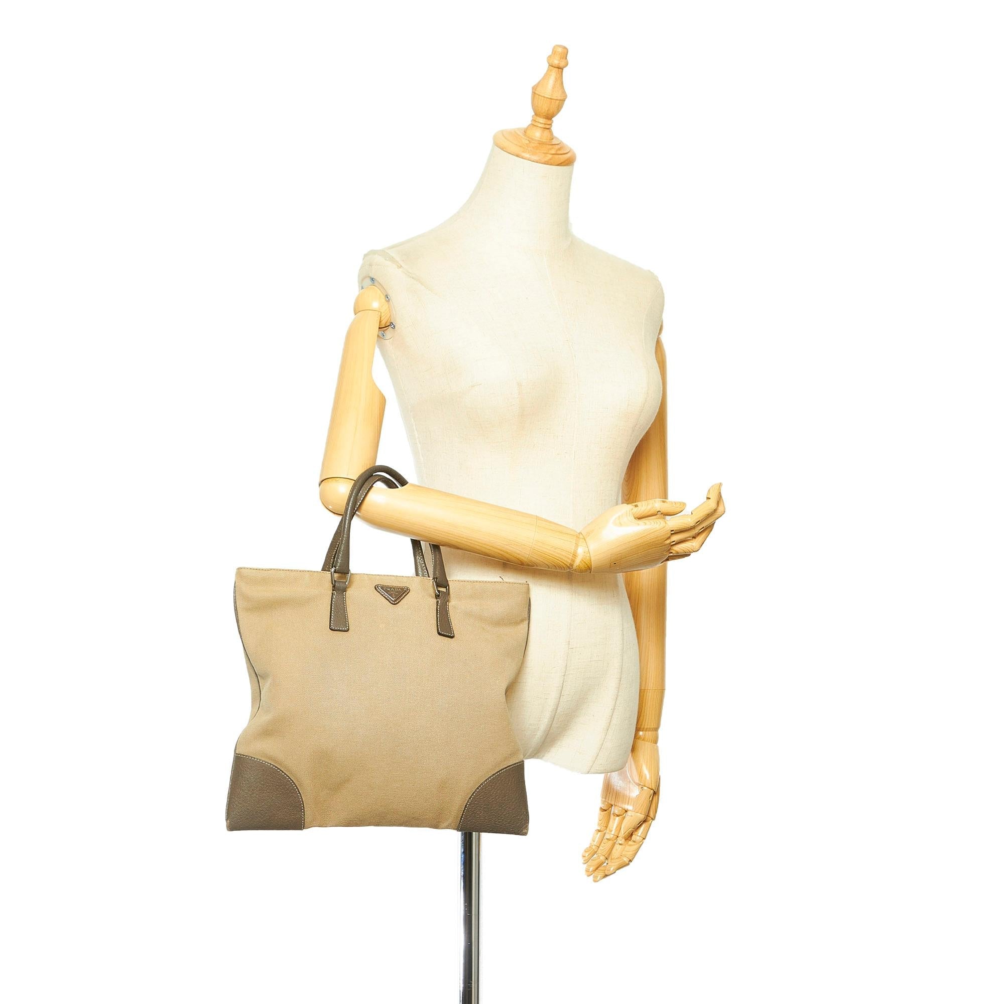 Prada Canvas Tote Bag (SHG-19636)
