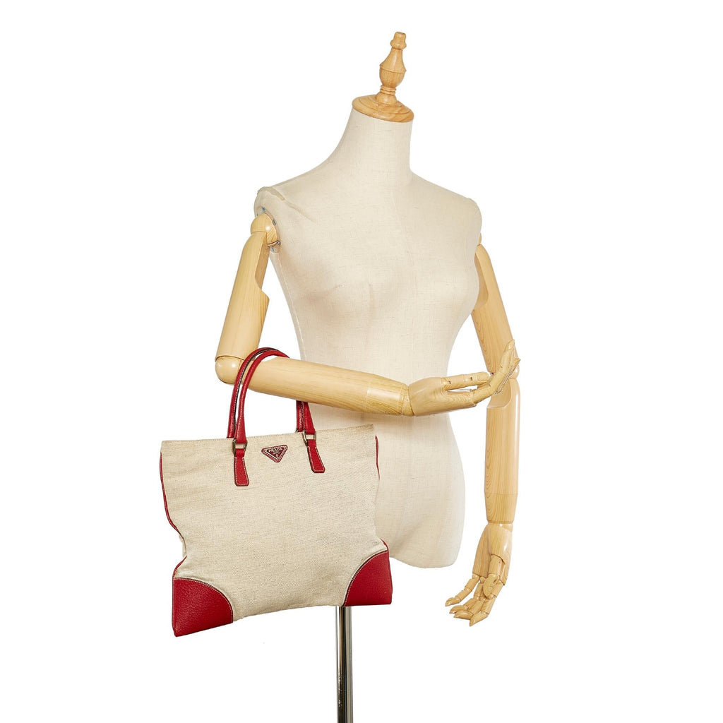 Prada Canvas Tote Bag (SHG-24828)