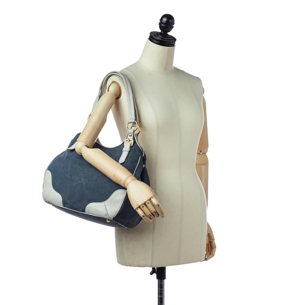 Prada Canvas Tote Bag (SHG-29432)