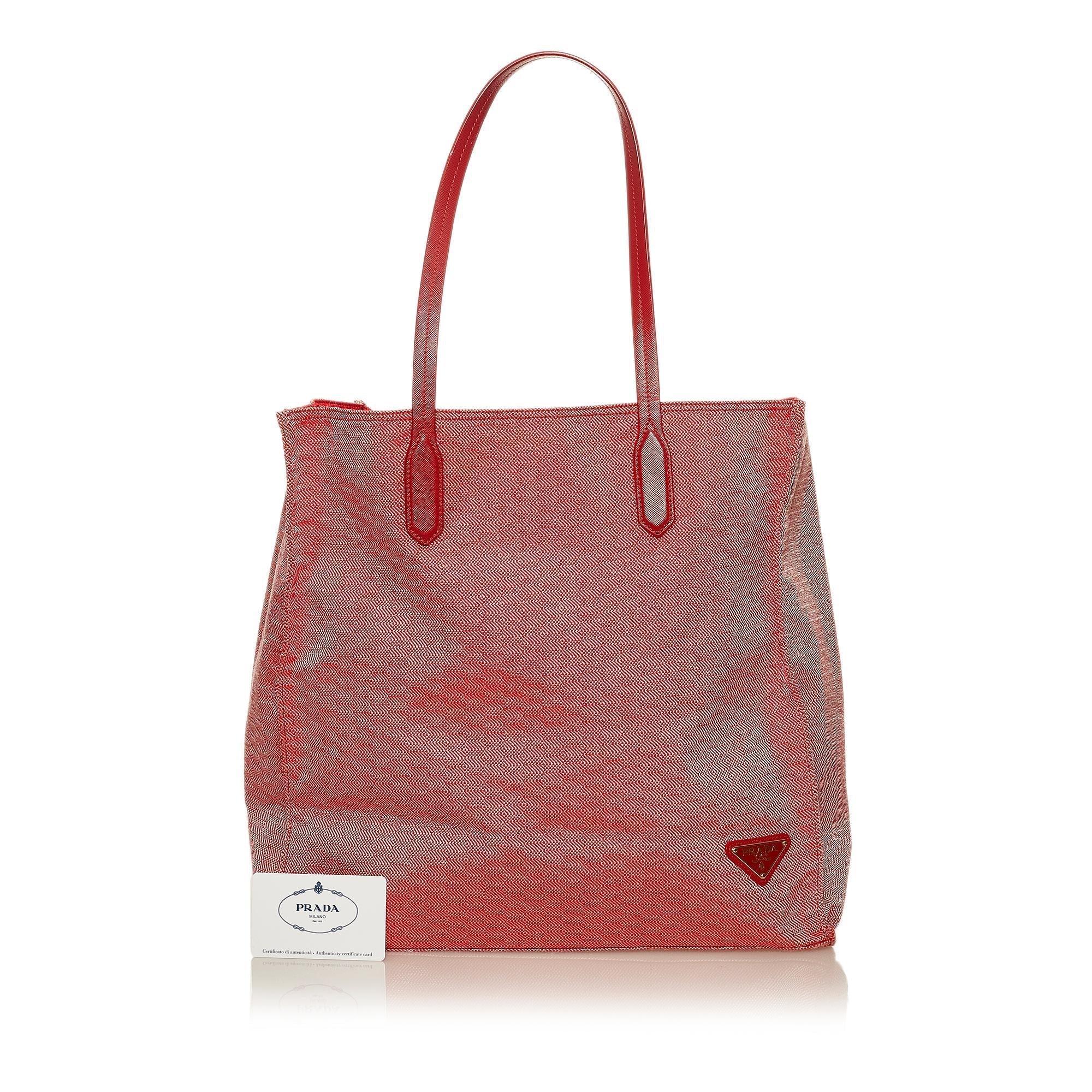Prada Canvas Tote Bag (SHG-29510)