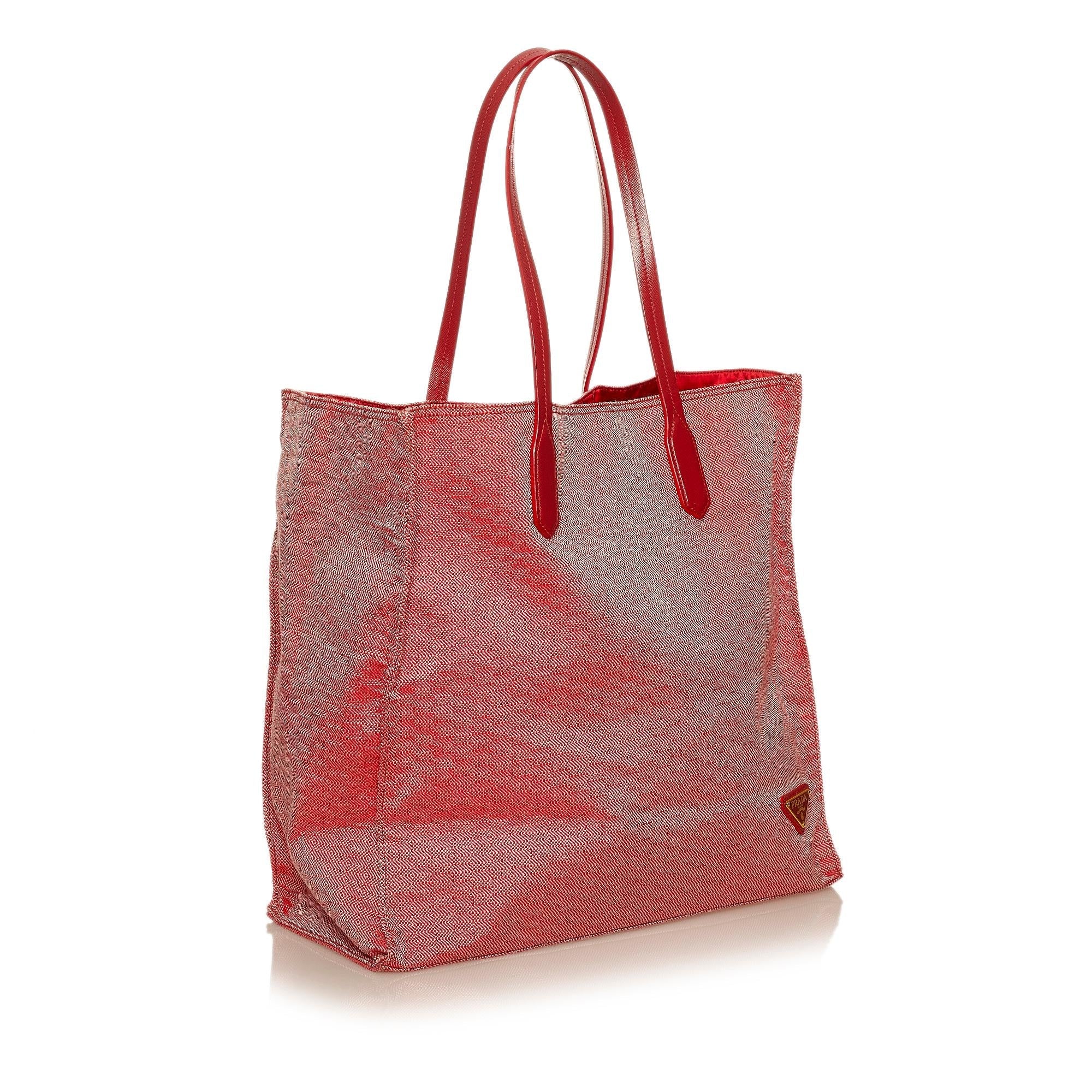 Prada Canvas Tote Bag (SHG-29510)