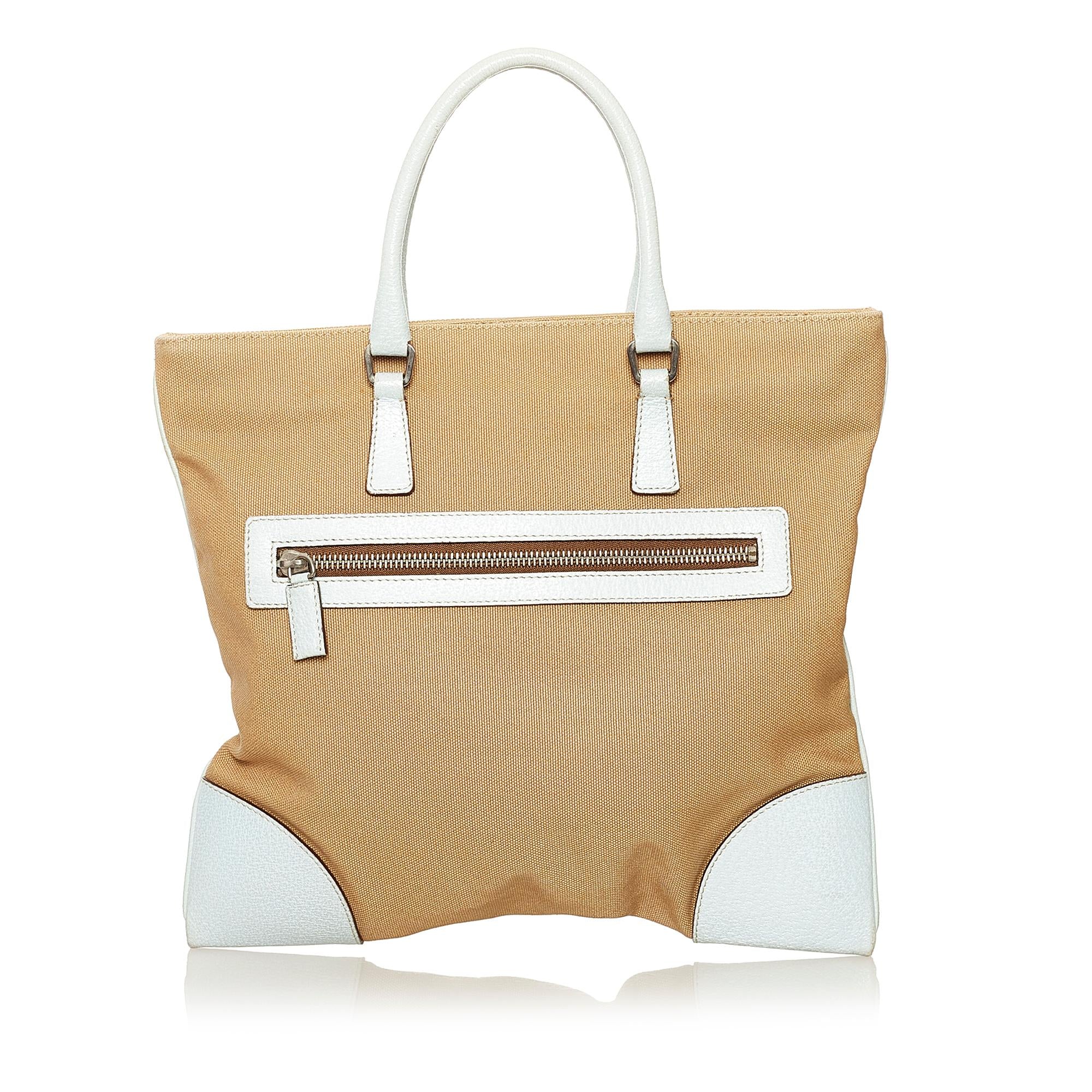 Prada Canvas Tote Bag (SHG-34381)