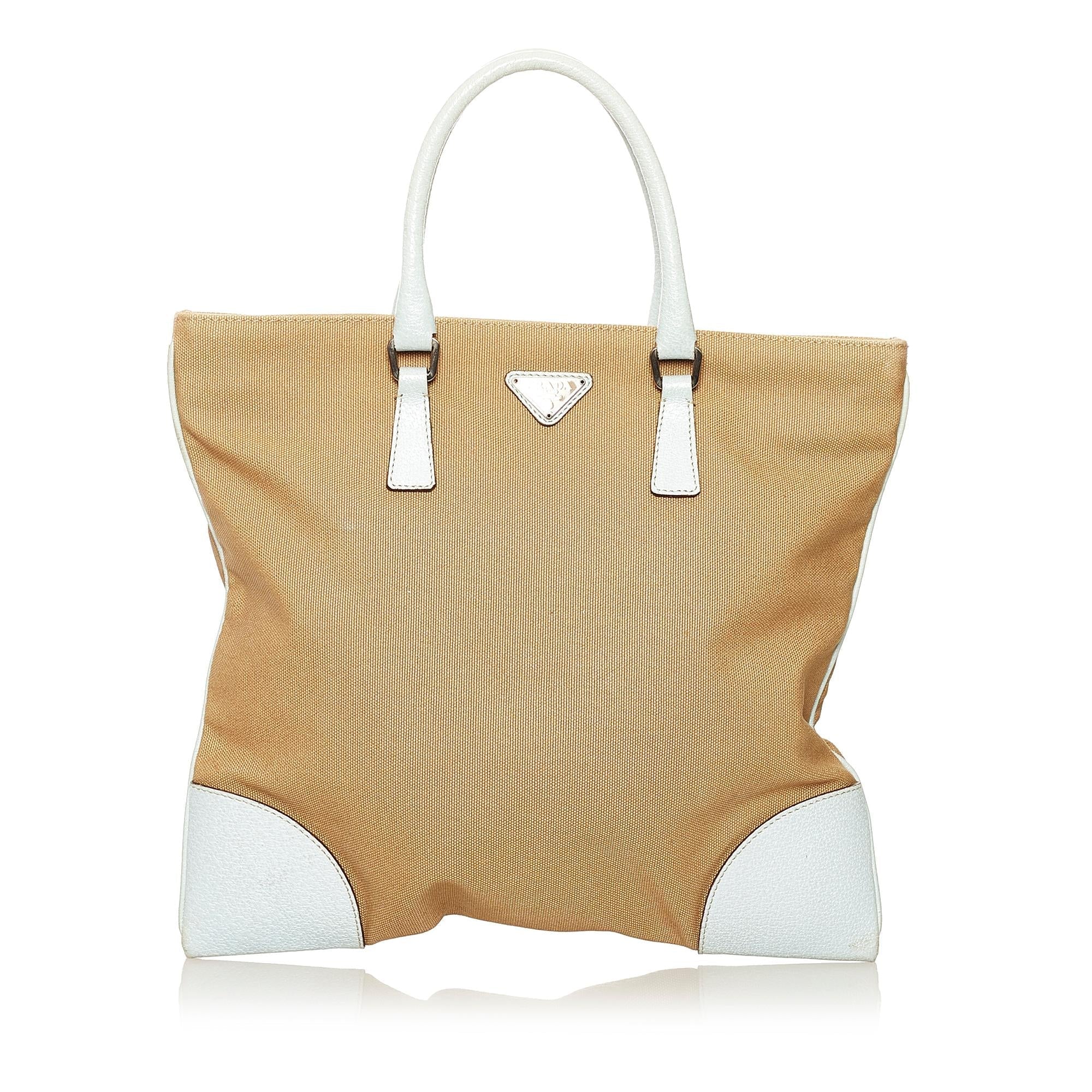 Prada Canvas Tote Bag (SHG-34381)