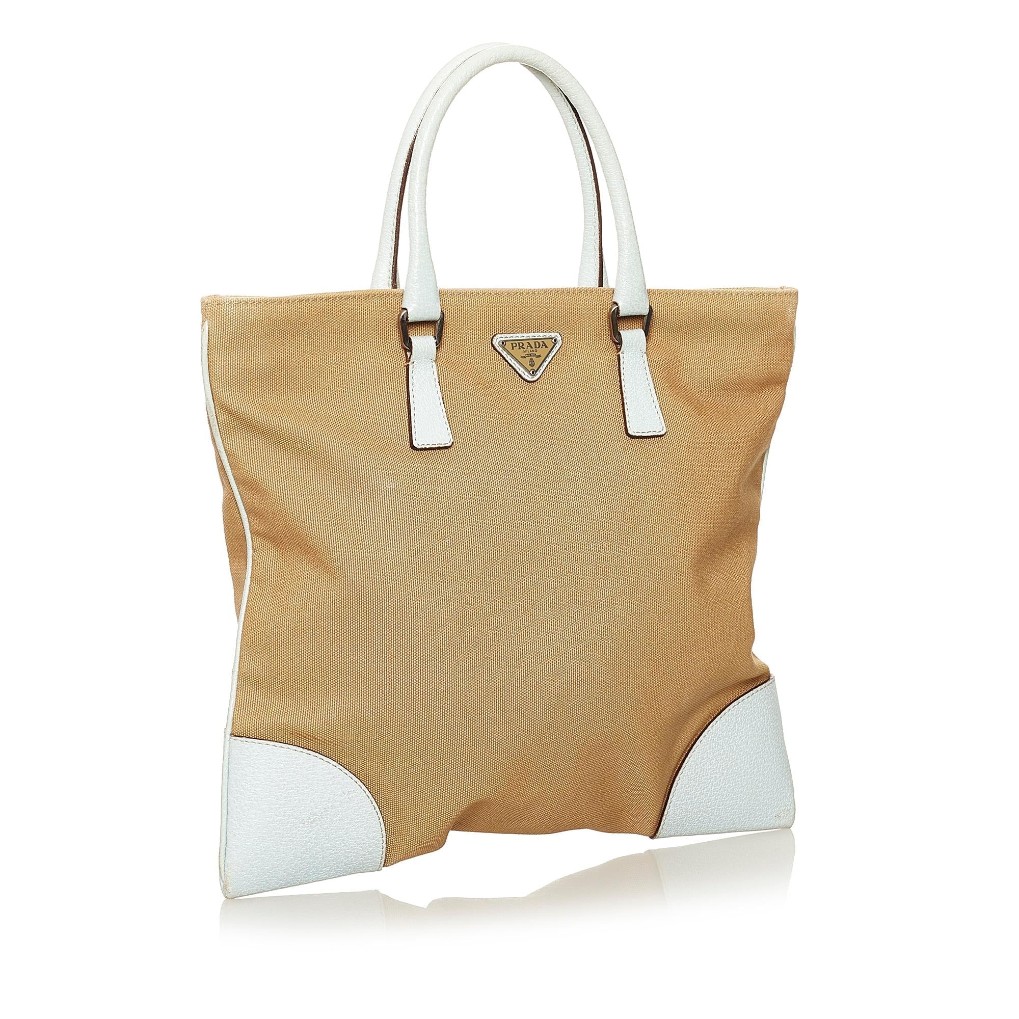 Prada Canvas Tote Bag (SHG-34381)